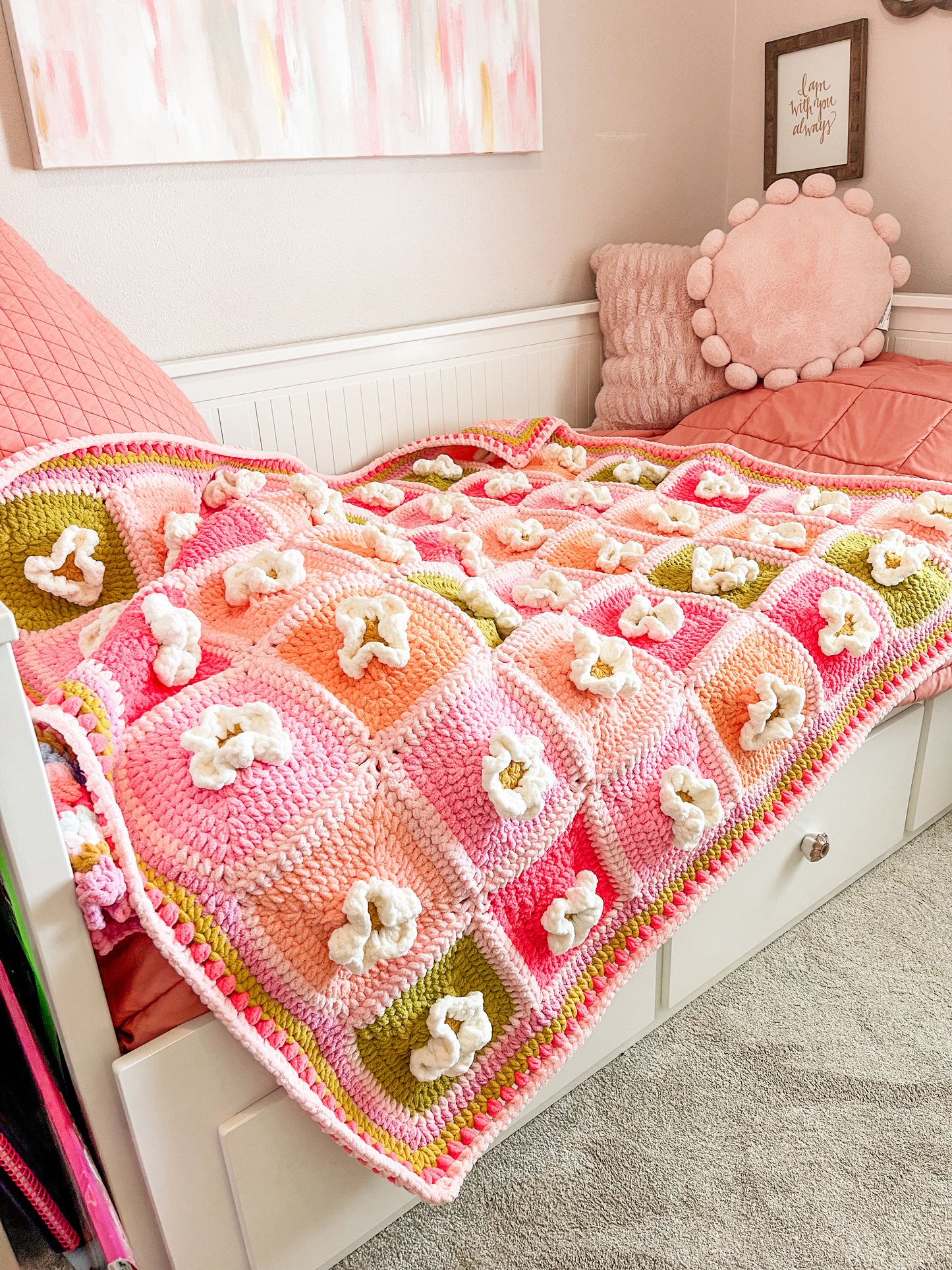 Daisy Pop Blanket Crochet Pattern