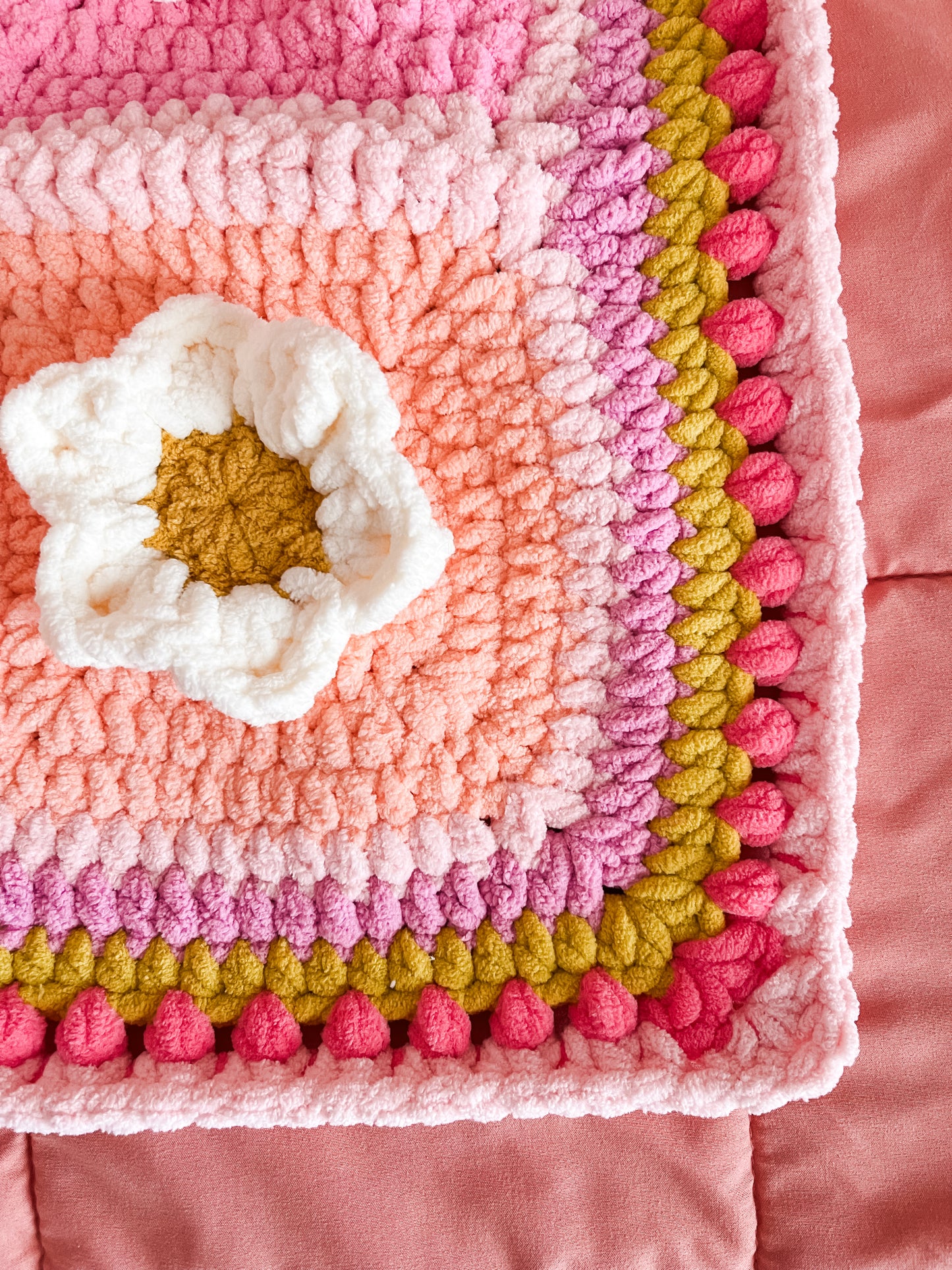 Daisy Pop Blanket Crochet Pattern